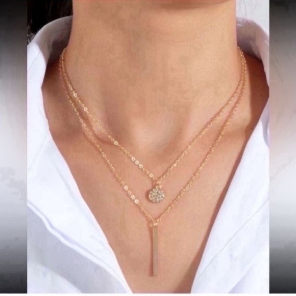 New Rhinestone Round Necklace - Picture 6 of 6
